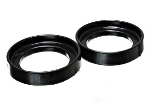 Honda Civic Si Coil Spring Isolator Set - Front - Energy Suspension - Black - `99-`00